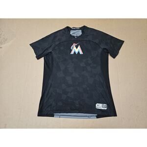 Miami Marlins Nike Pro Hyper Cool Performace Team issued Shirt XL